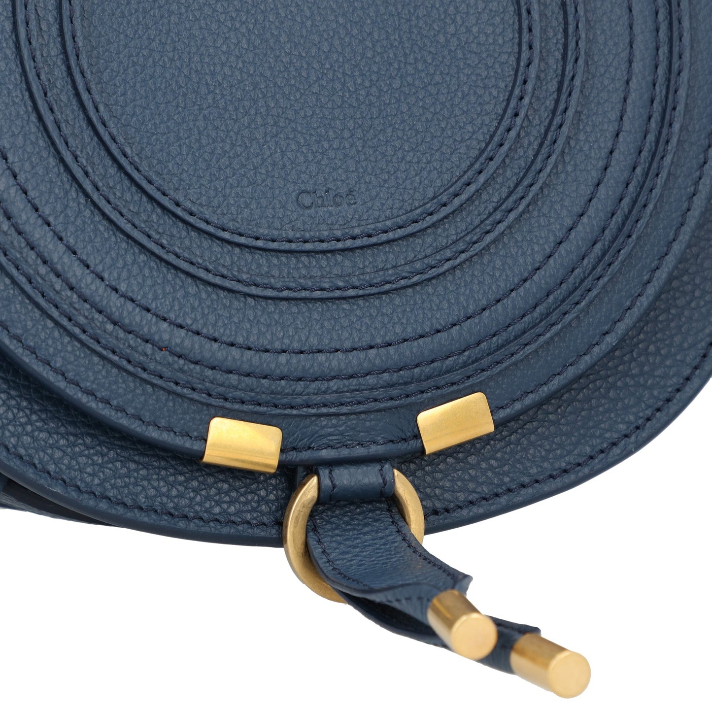 Chloé Chloé Small Marcie Saddle Bag Blue