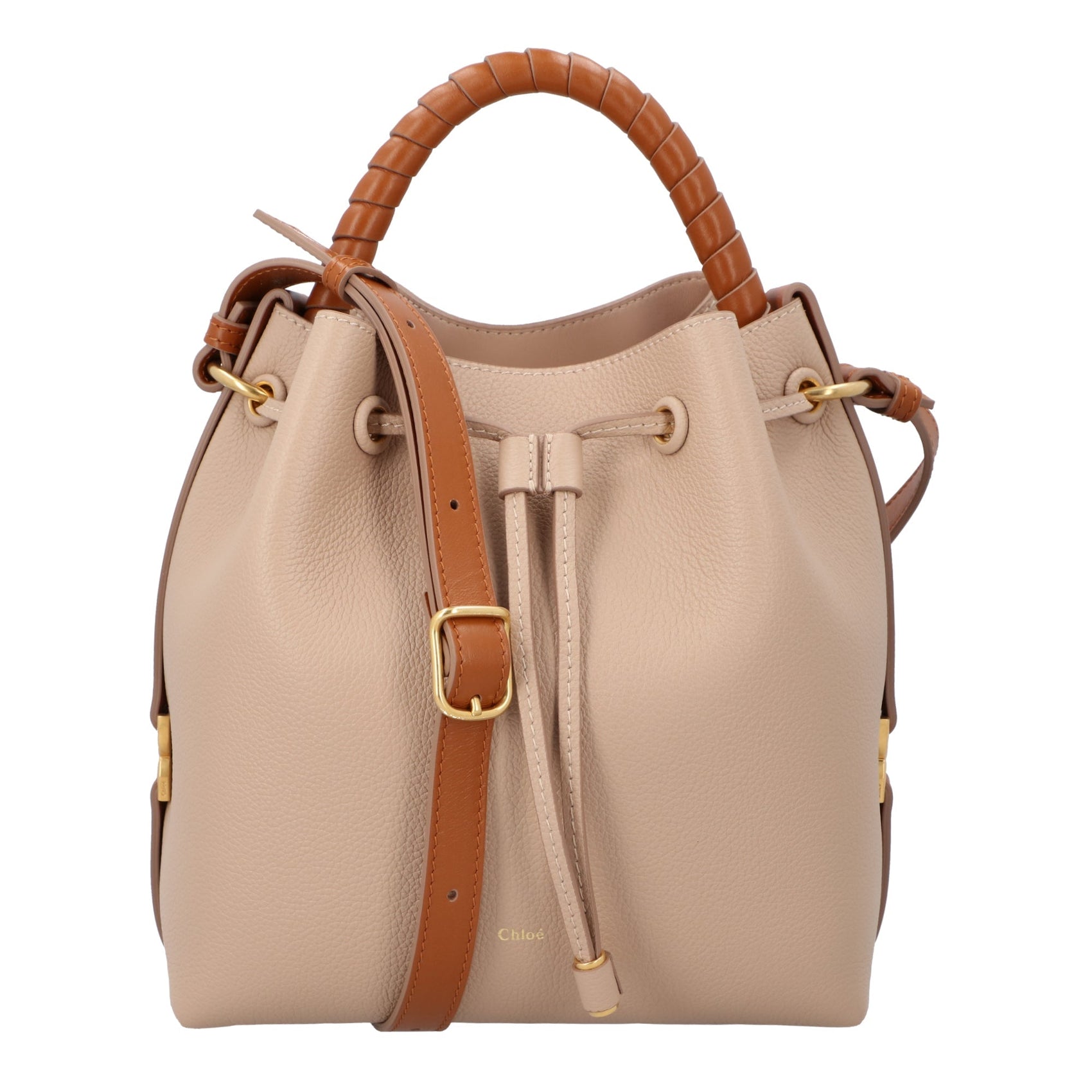 Chloé Chloé Marcie Bucket Bag Beige