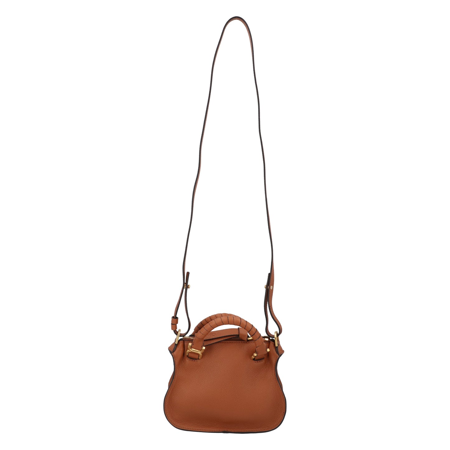 Chloé Chloé Marcie Mini Double Carry Bag Brown