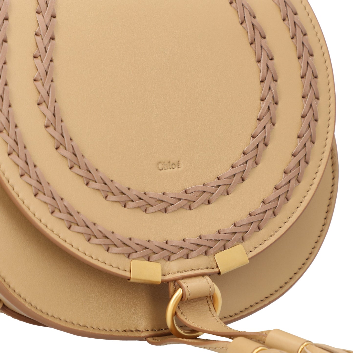 Chloé Chloé Small Marcie Saddle Bag Beige