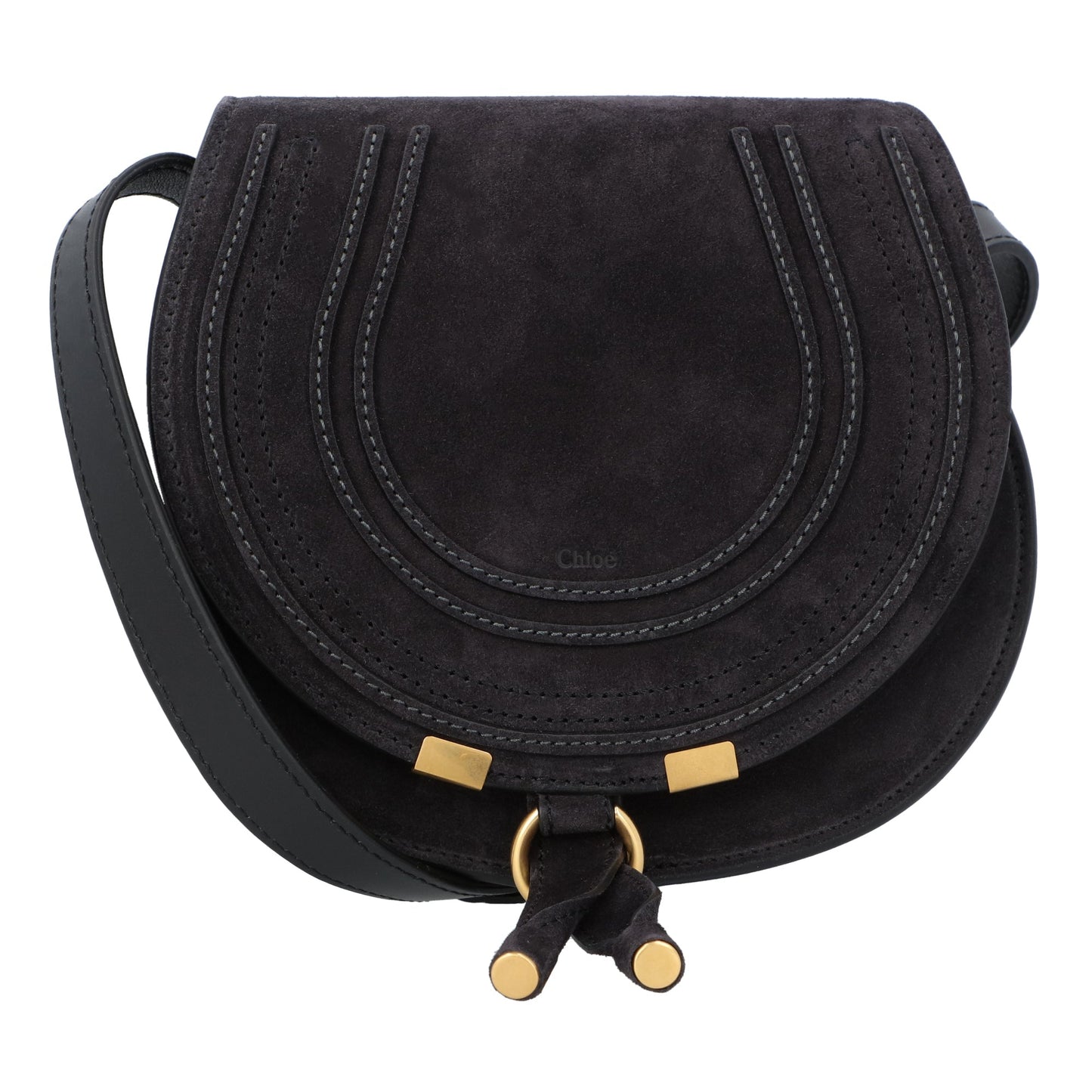 Chloé Chloé Small Marcie Saddle Bag Blue