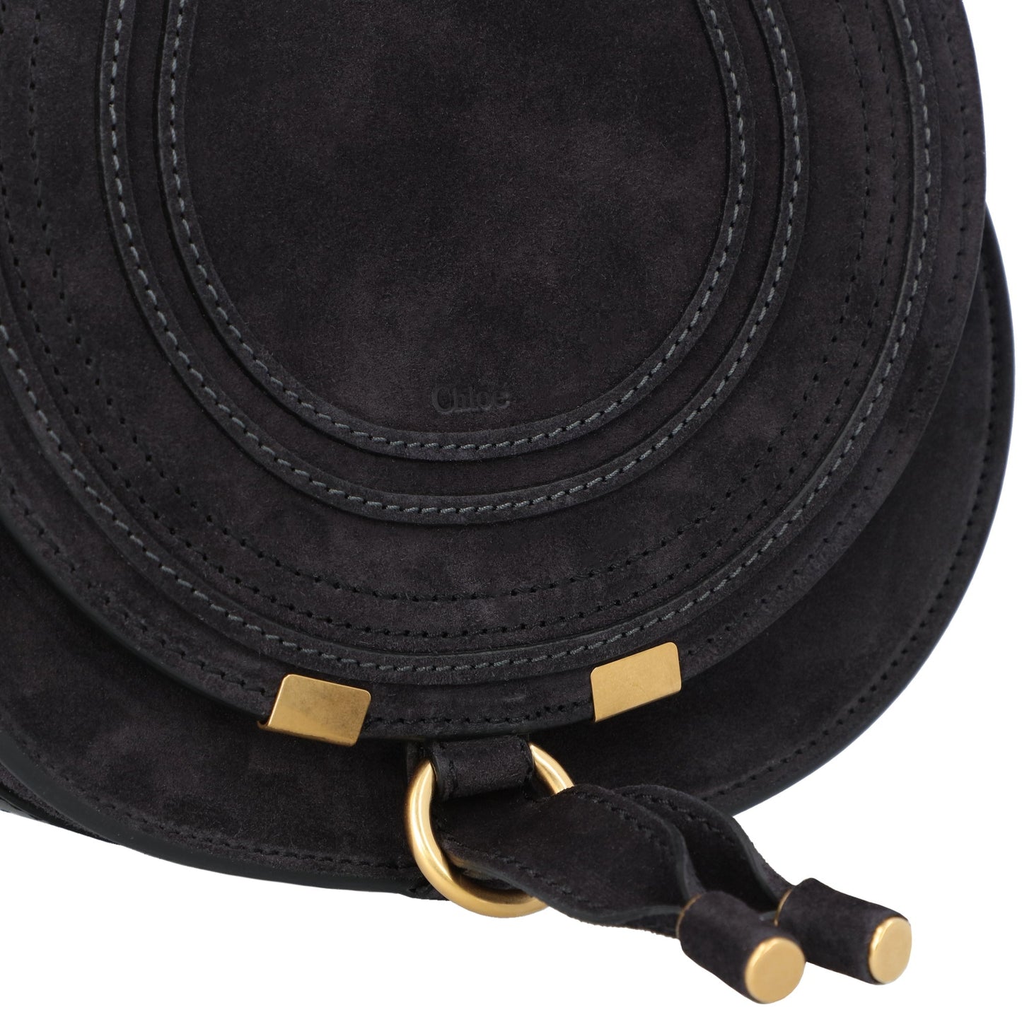 Chloé Chloé Small Marcie Saddle Bag Blue